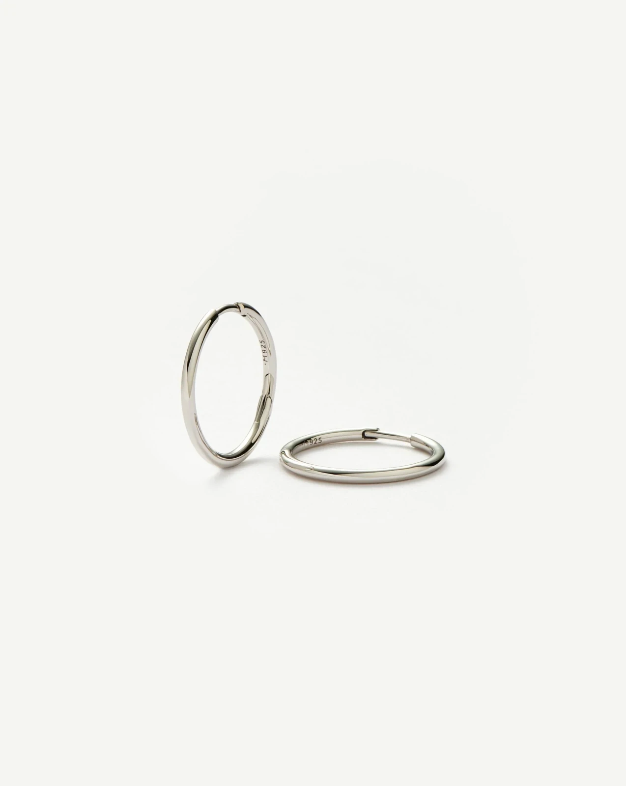 Classic Small Hoop Earrings | Silver Plated on Recycled Sterling Silver