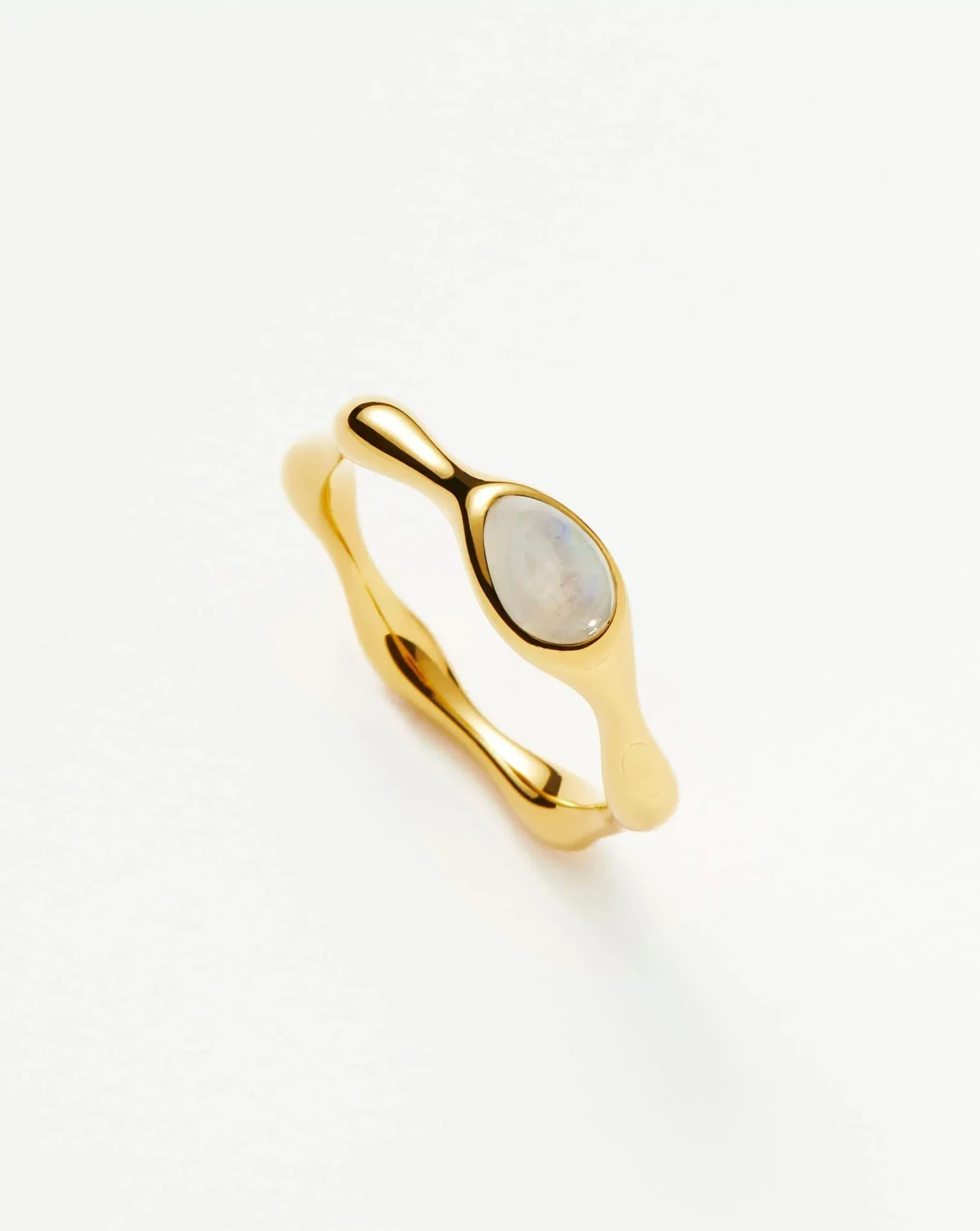 Magma Gemstone Stacking Ring | 18ct Gold Plated