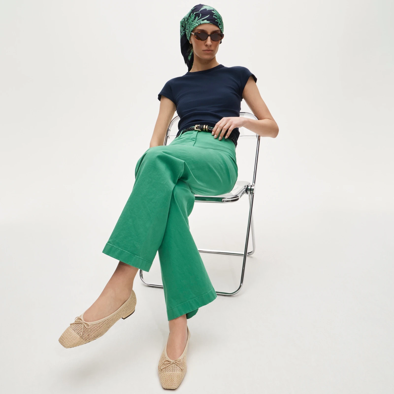 Sophie open-weave ballet flats