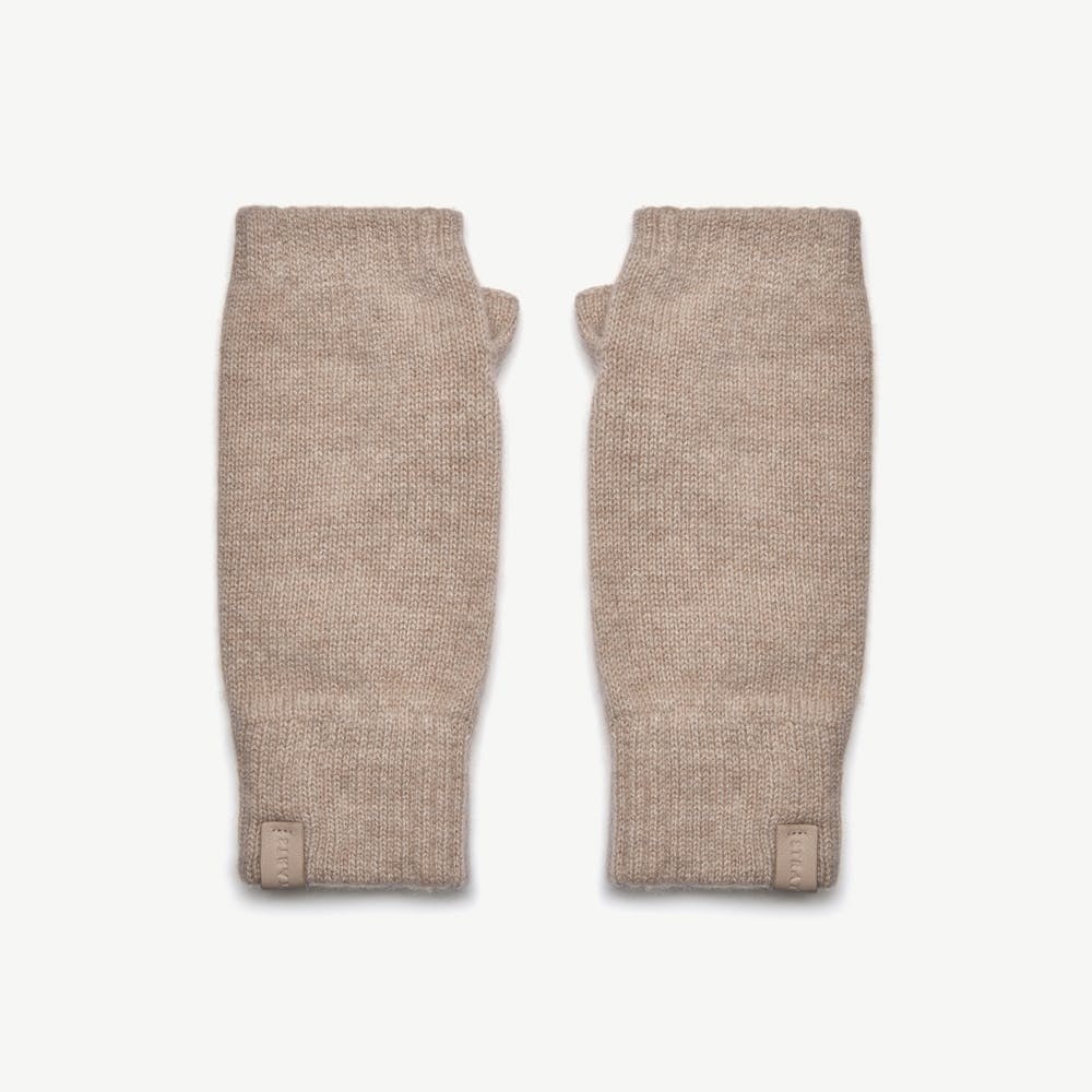 Westray Fingerless Cashmere Gloves - Oat