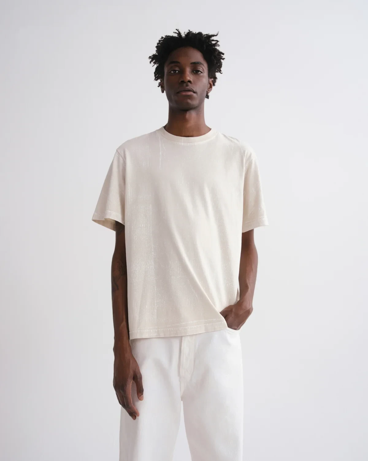 Asha Mock Neck Tee in Tempo