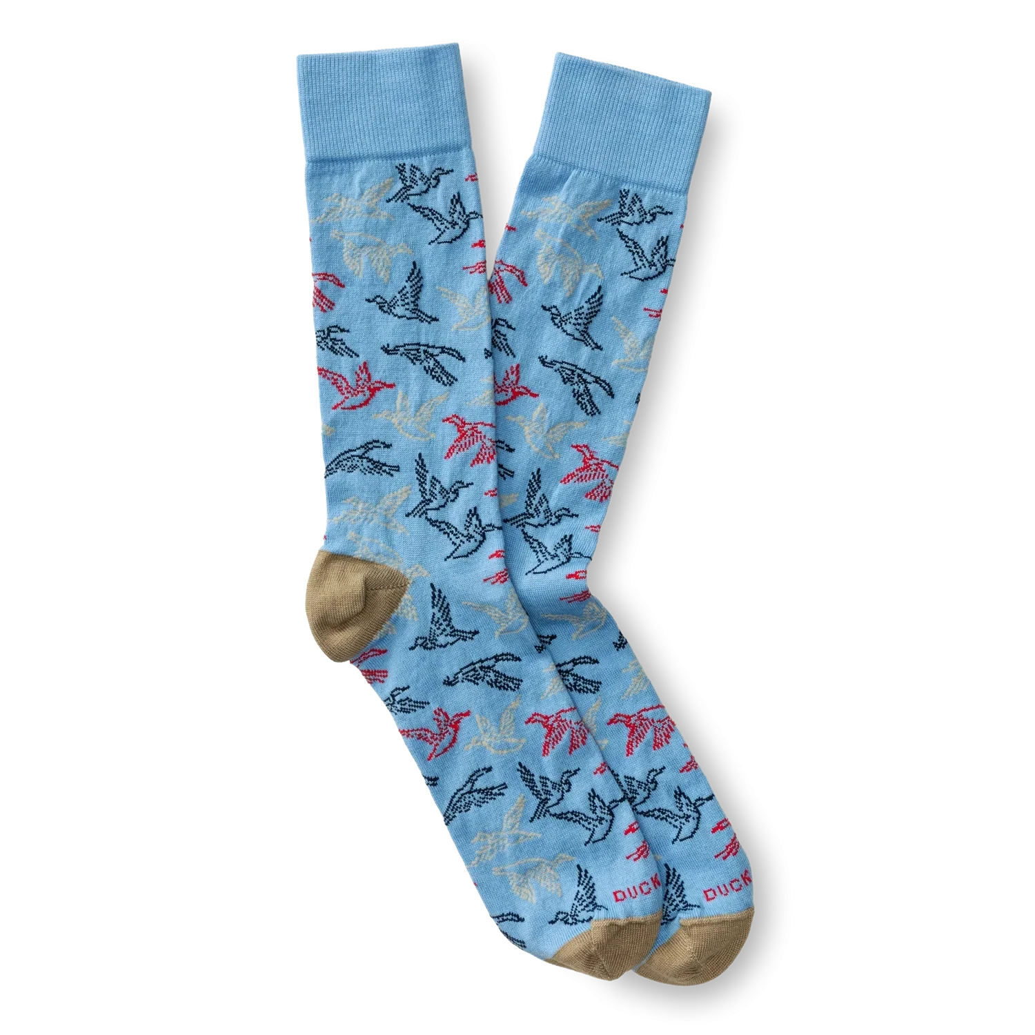 Flying Mallard Sock - Sky Blue