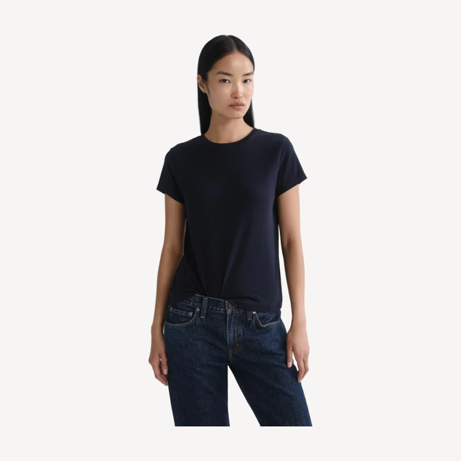 Long Line Adine Tee in Storm