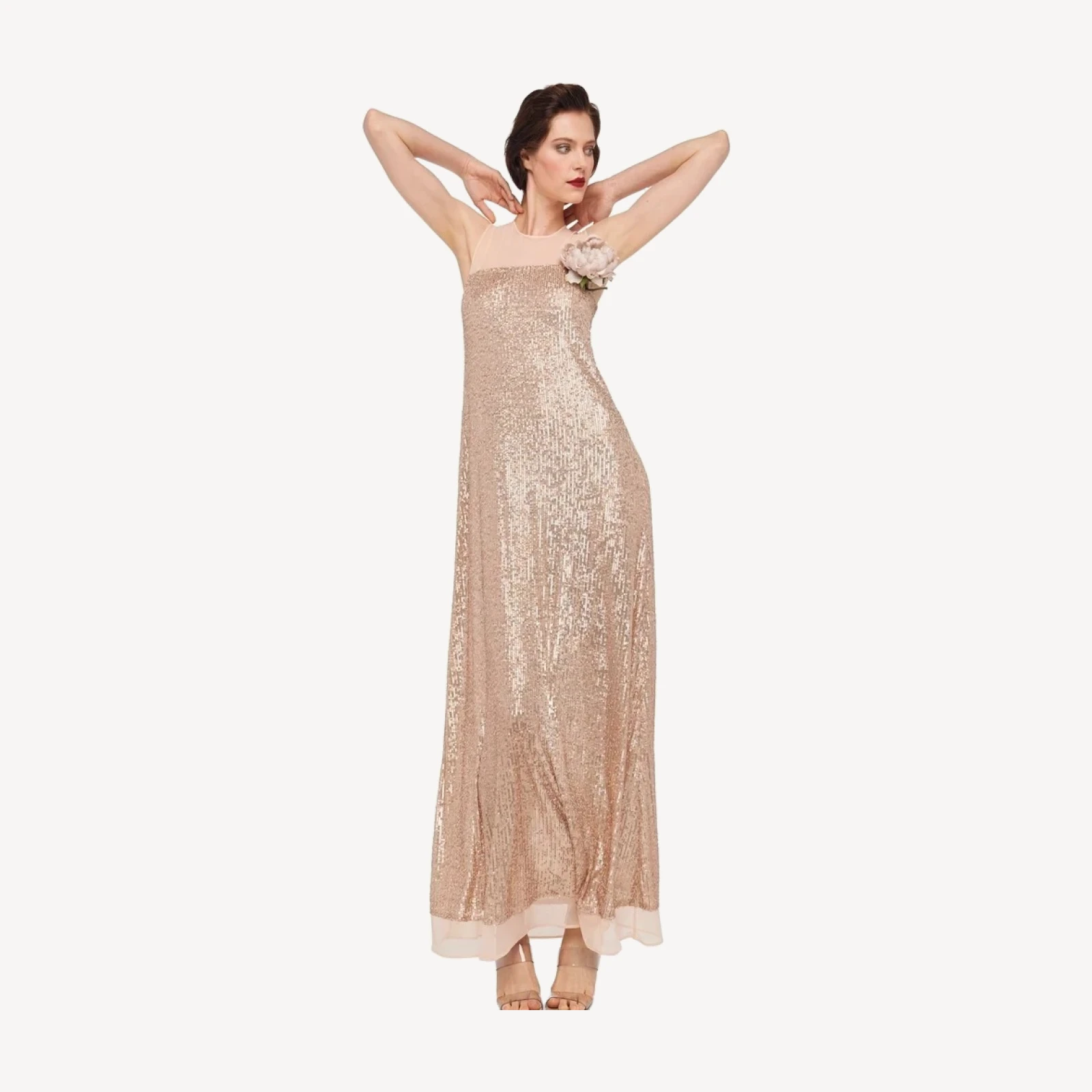 SLEEVELESS SWING MAXI DRESS