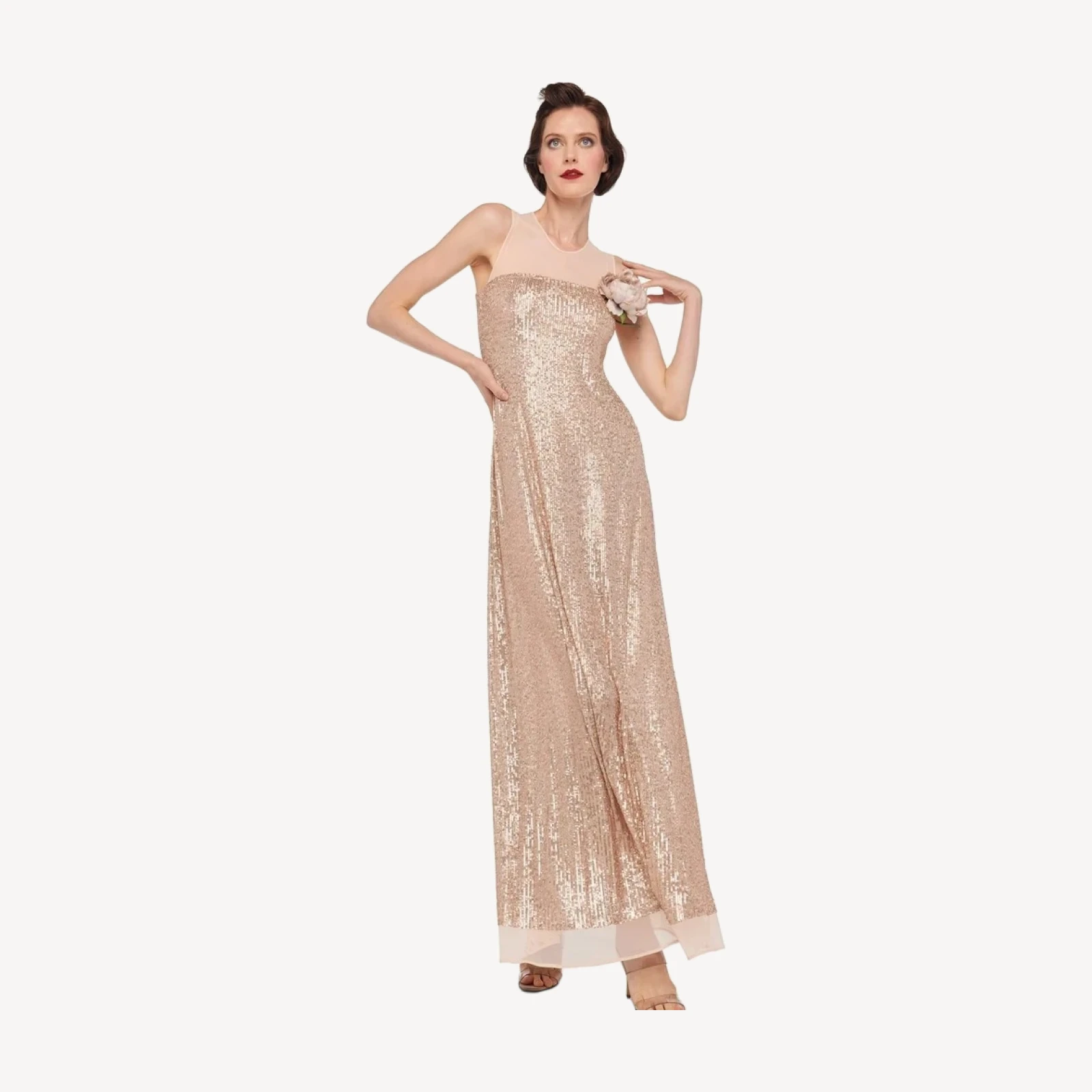 SLEEVELESS SWING MAXI DRESS