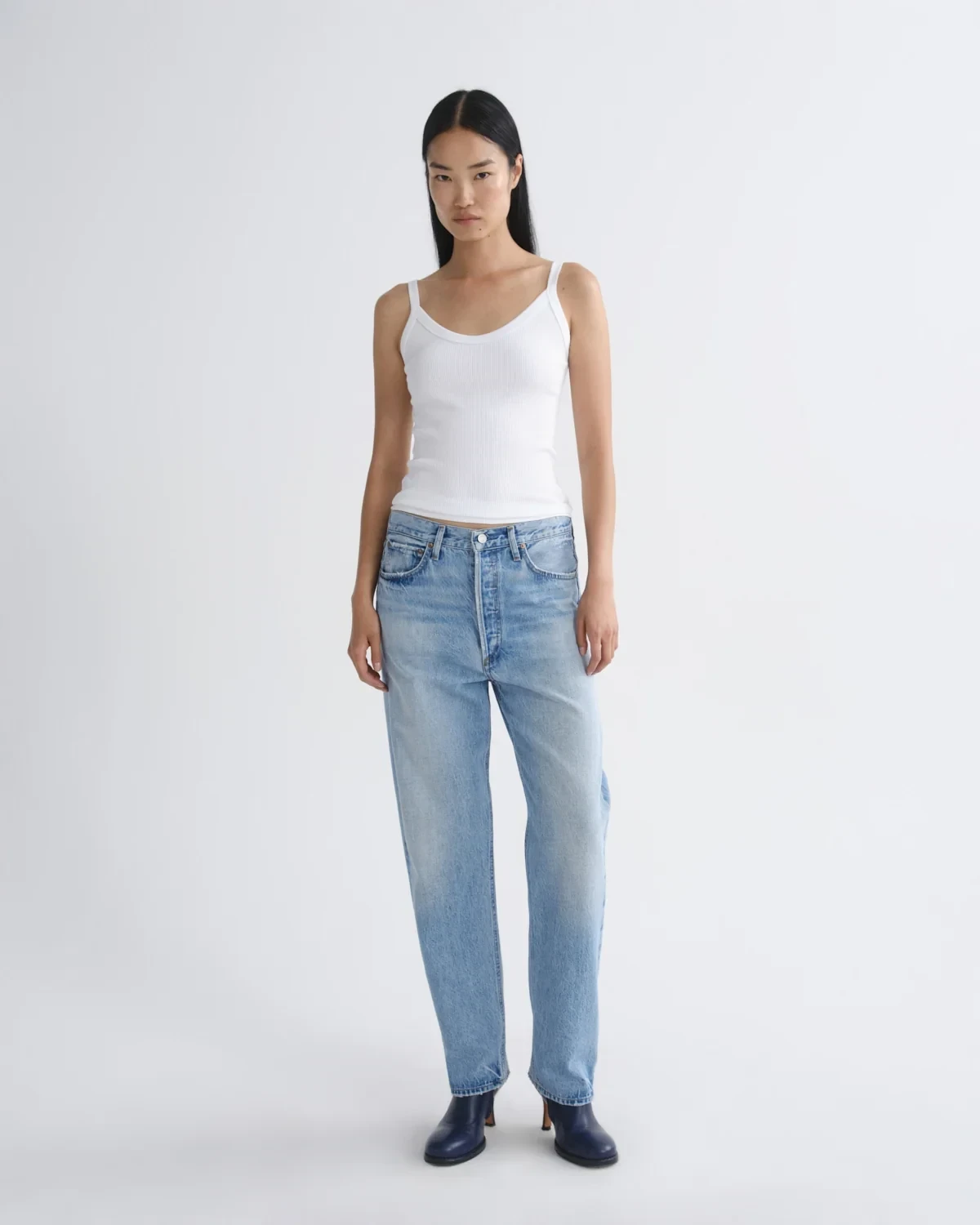90's Jean Mid Rise Straight (Weightless) in Stream