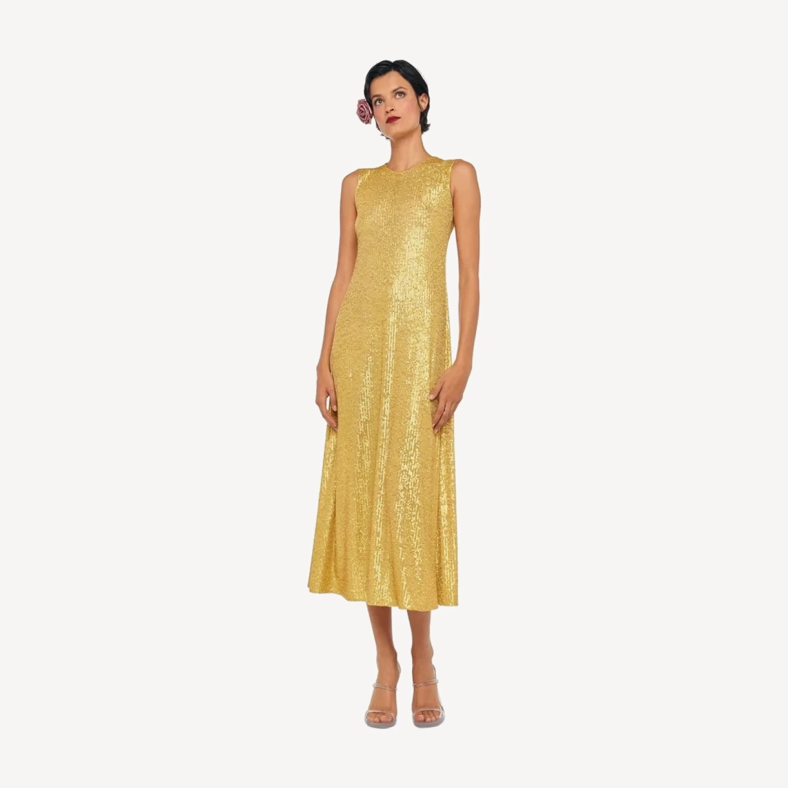 SLEEVELESS SWING DRESS