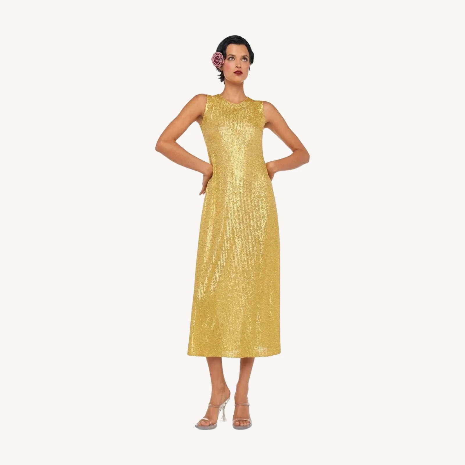 SLEEVELESS SWING DRESS