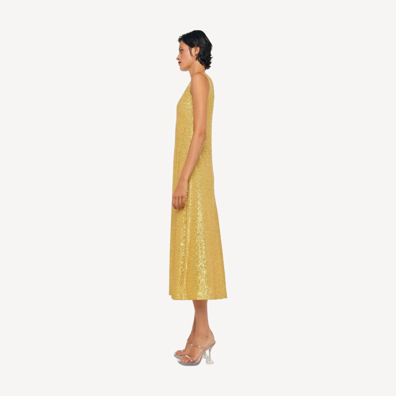 SLEEVELESS SWING DRESS