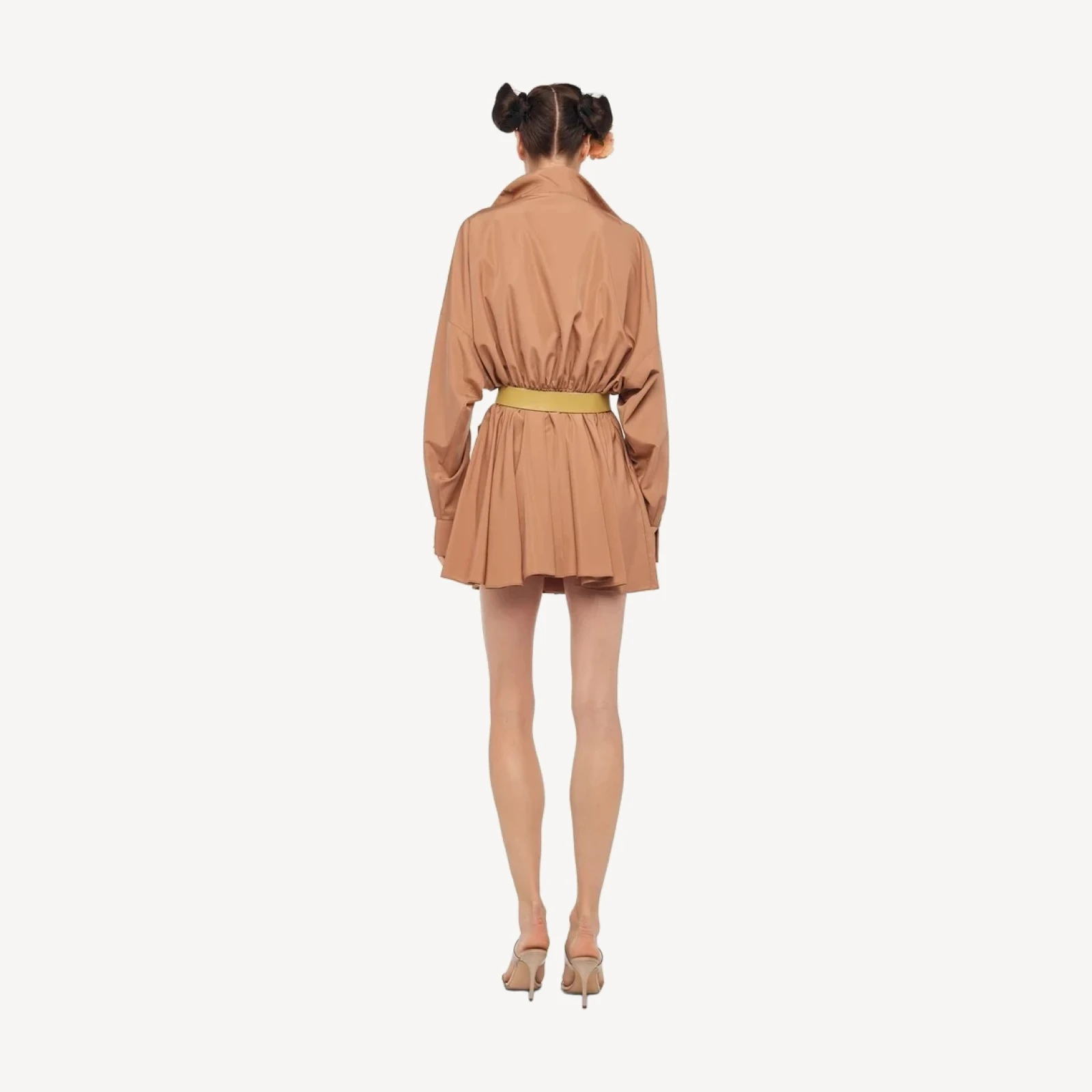 SUPER OS BF NK SHIRT FLARED MINI DRESS