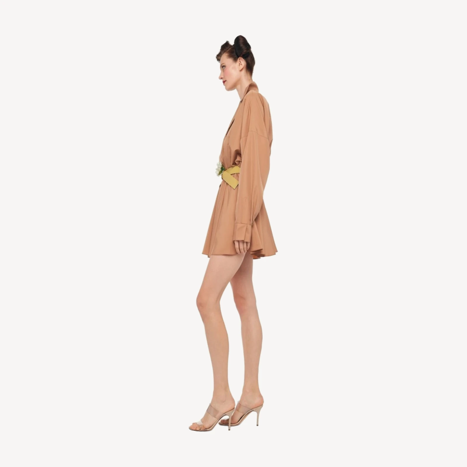 SUPER OS BF NK SHIRT FLARED MINI DRESS