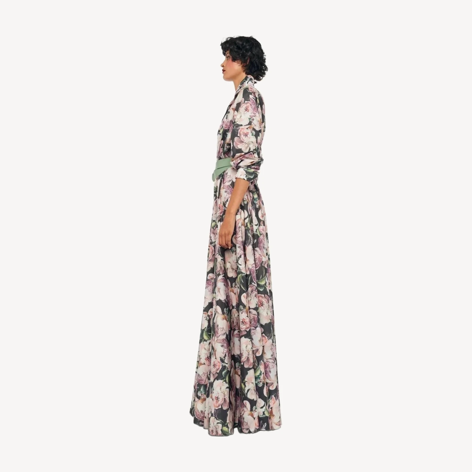 SUPER OS BF NK SHIRT FLARED GOWN