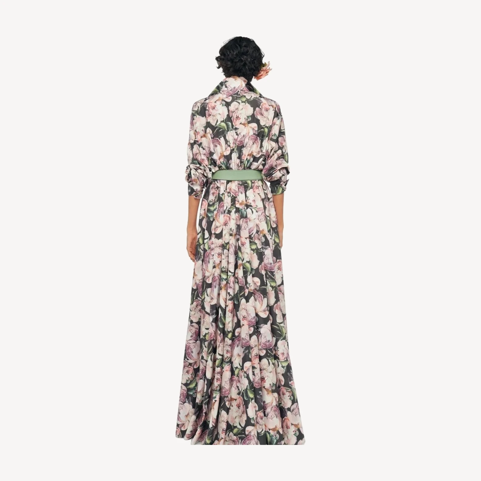 SUPER OS BF NK SHIRT FLARED GOWN