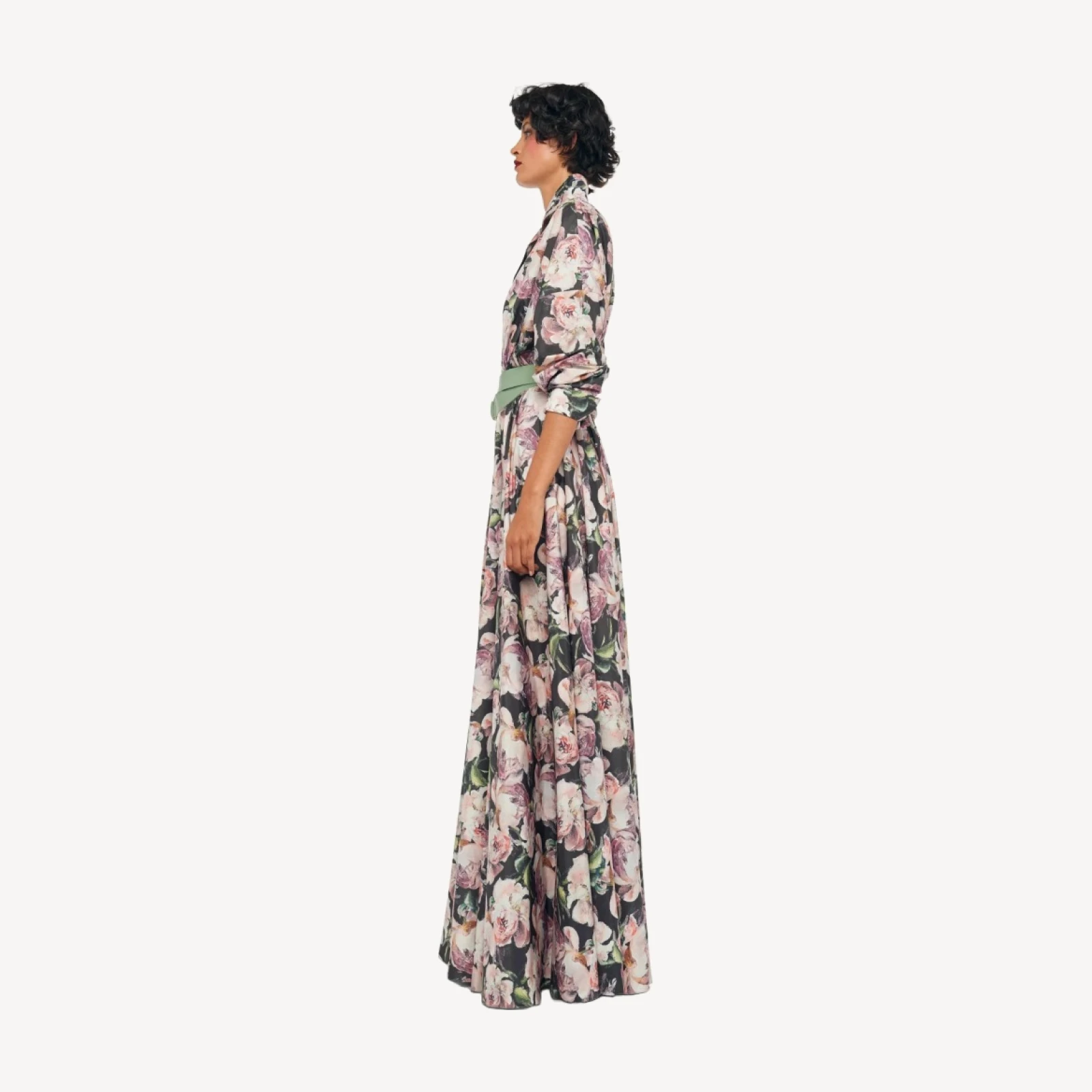 SUPER OS BF NK SHIRT FLARED GOWN