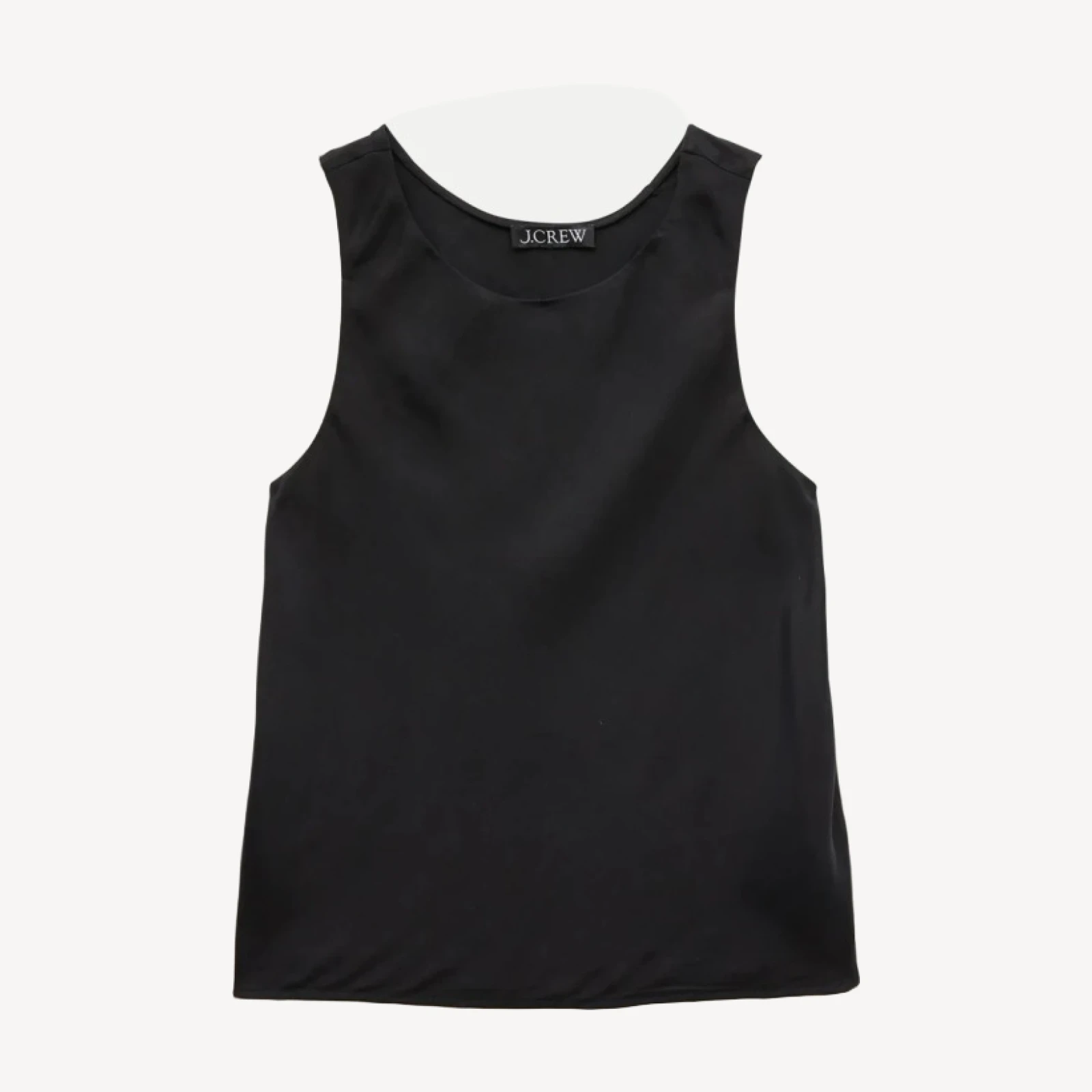 Scoopneck tank top in cupro blend