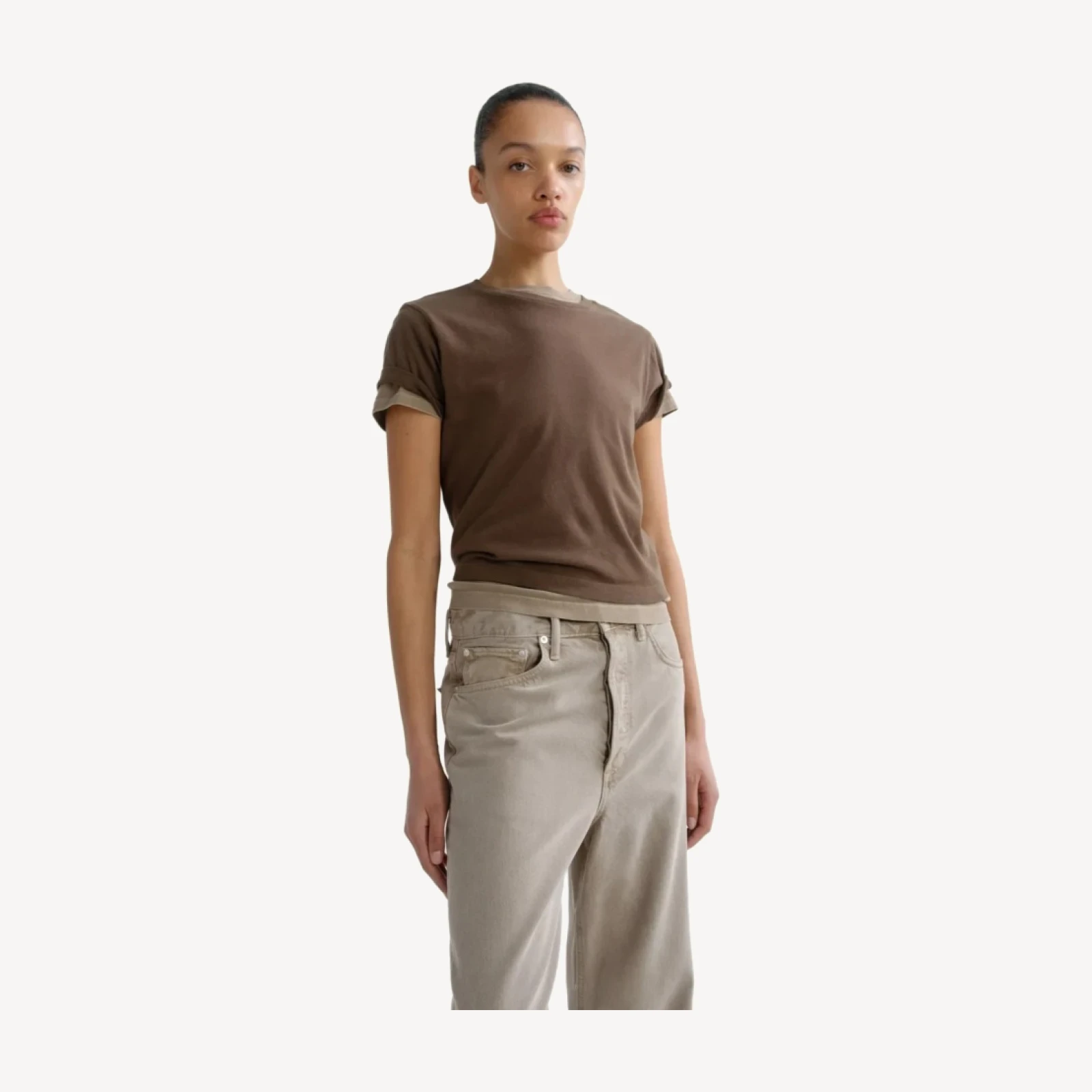 Adine Shrunken Tee in Uniform