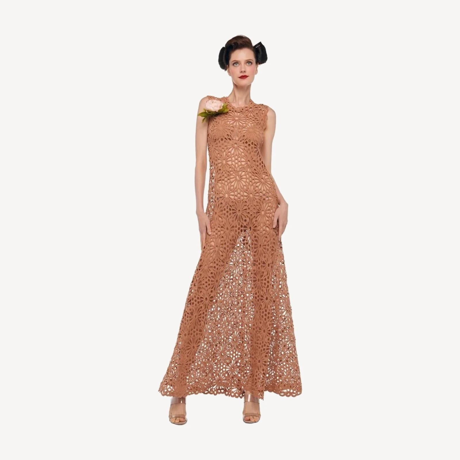 SLEEVELESS SWING MAXI DRESS