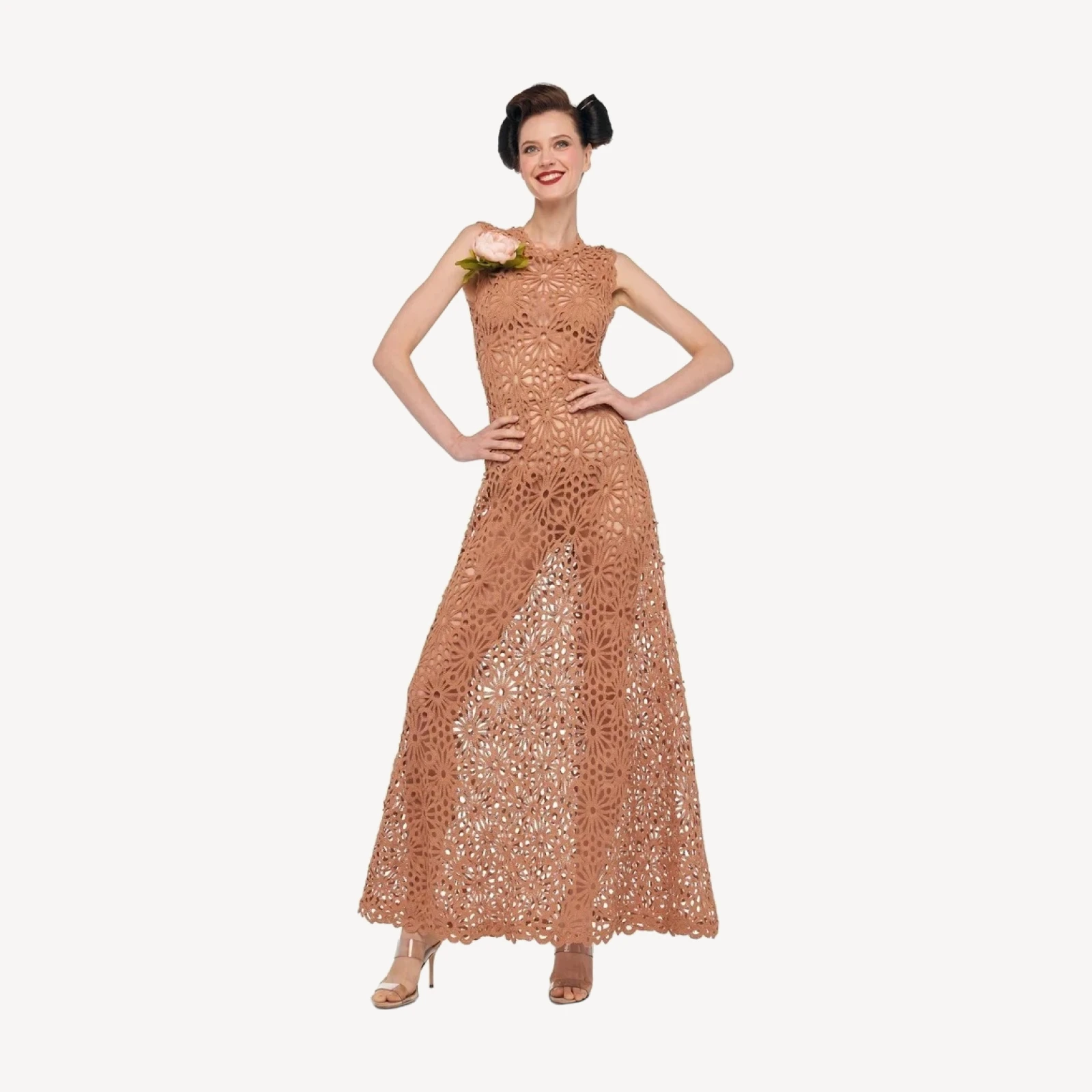 SLEEVELESS SWING MAXI DRESS