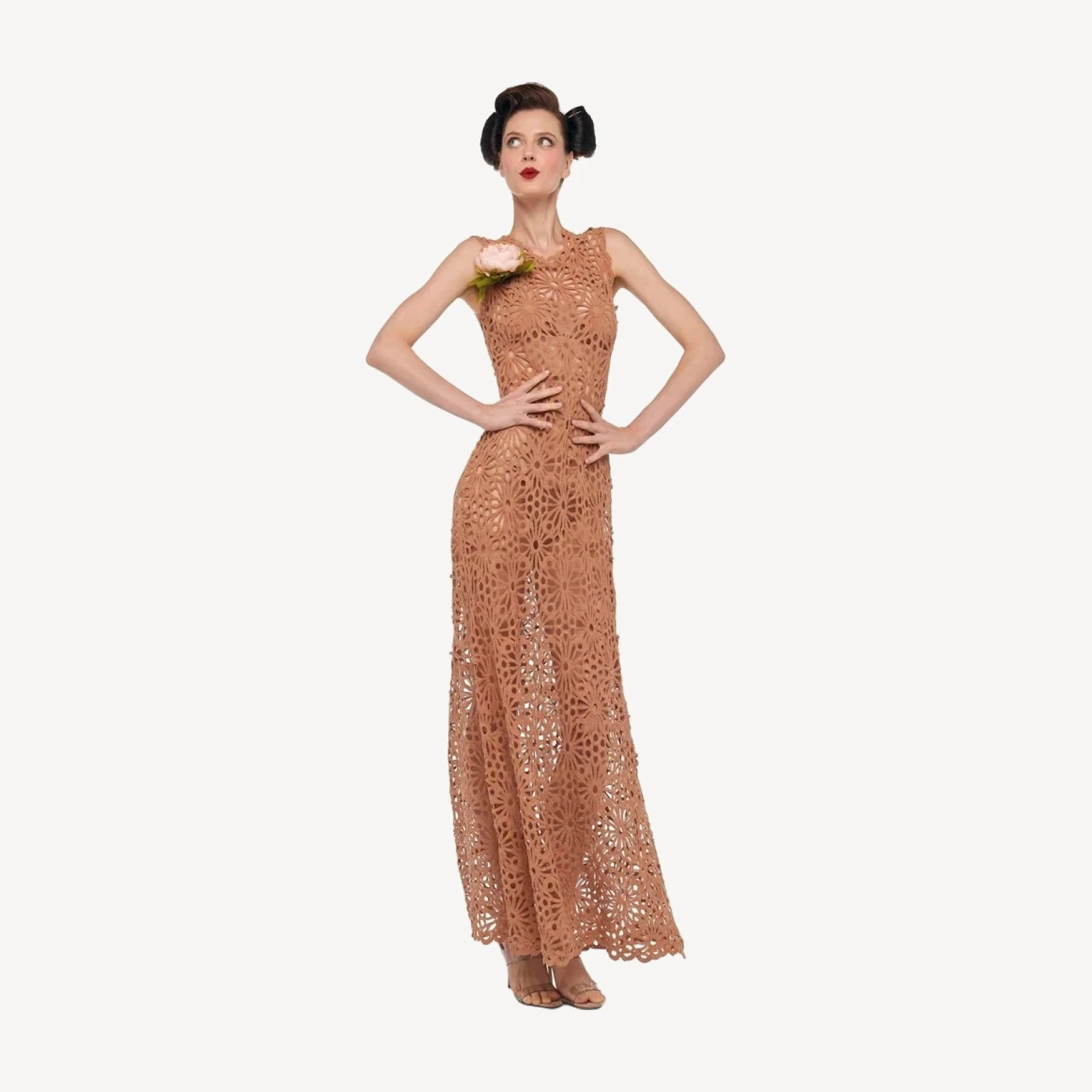 SLEEVELESS SWING MAXI DRESS