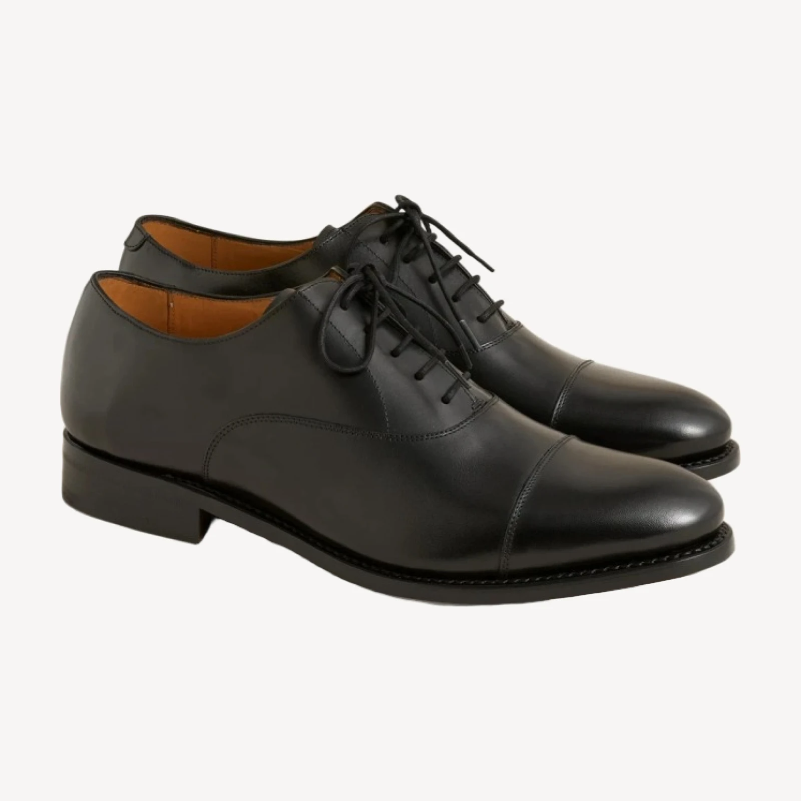 Essex cap toe oxfords in leather