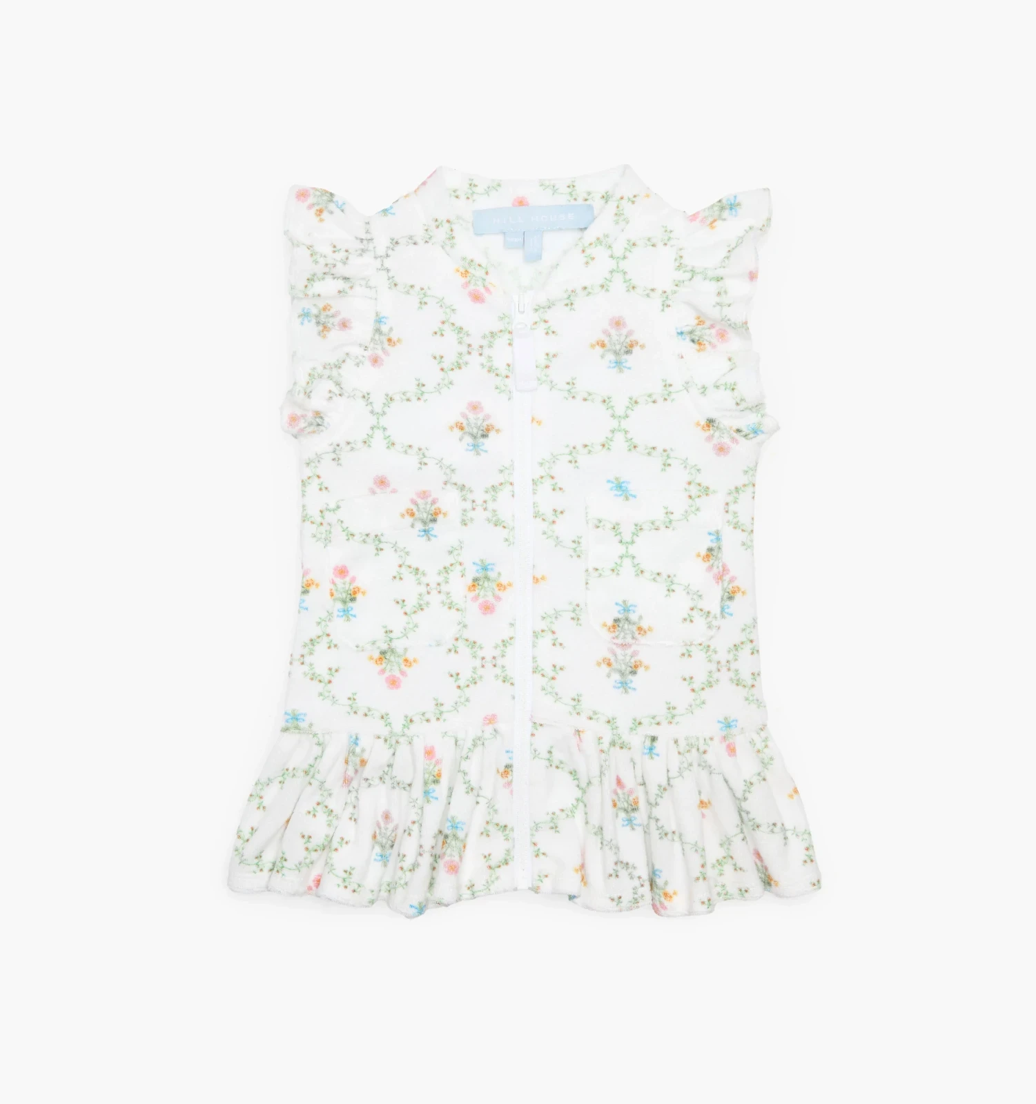 The Baby Frankie Beach Dress - Pastel Trellis