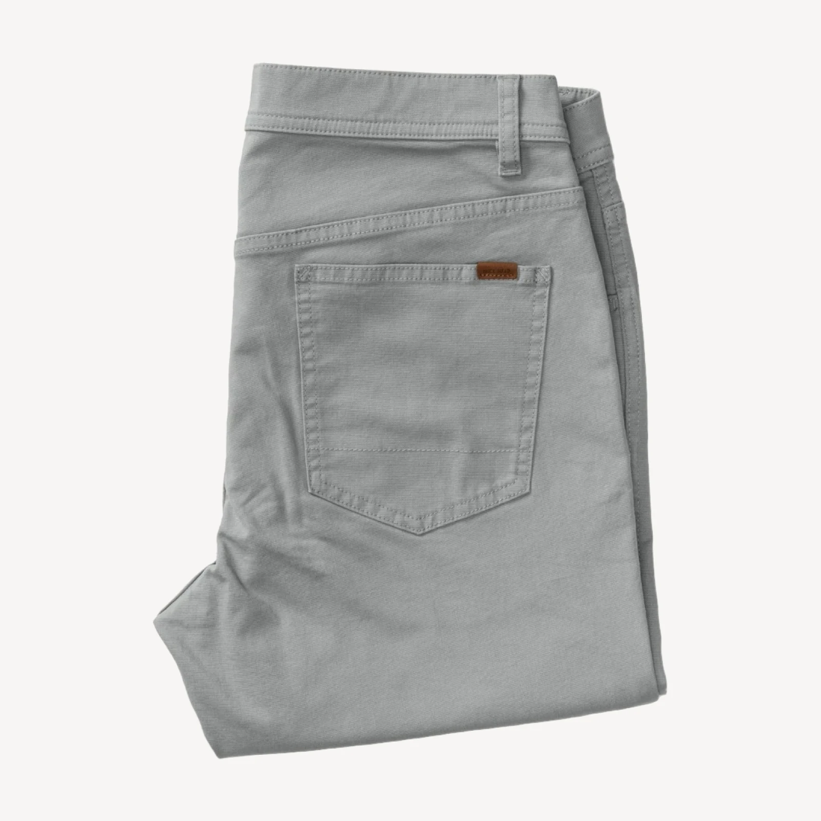 Classic Fit Pinpoint Canvas Five-Pocket - Shadow Grey