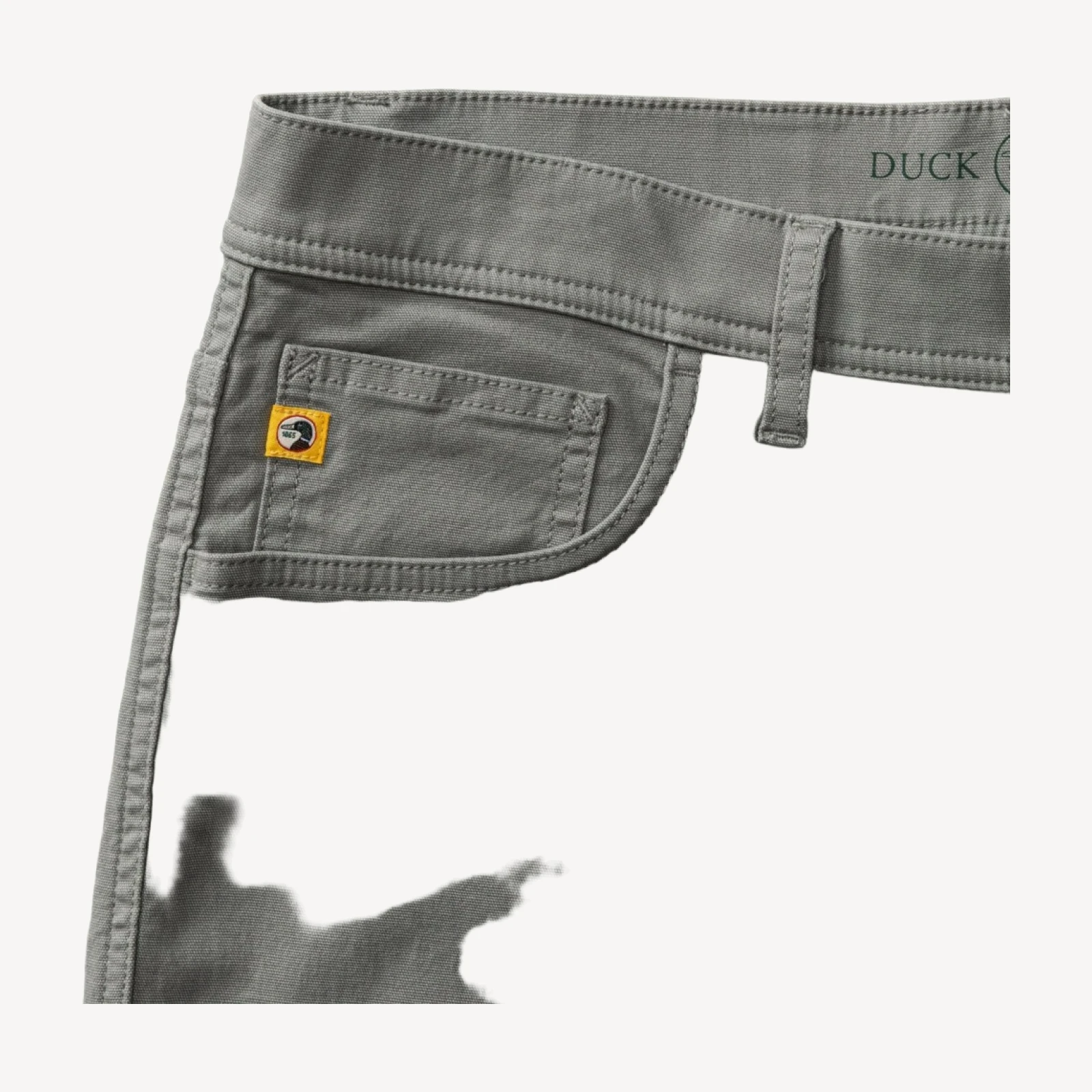 Classic Fit Pinpoint Canvas Five-Pocket - Shadow Grey
