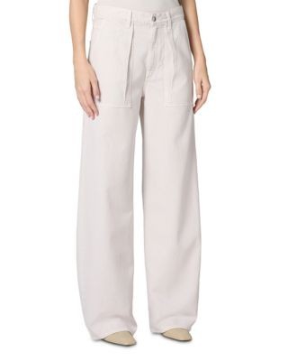 Agolde Low Curve Utility High Rise Tapered Jeans in Bone