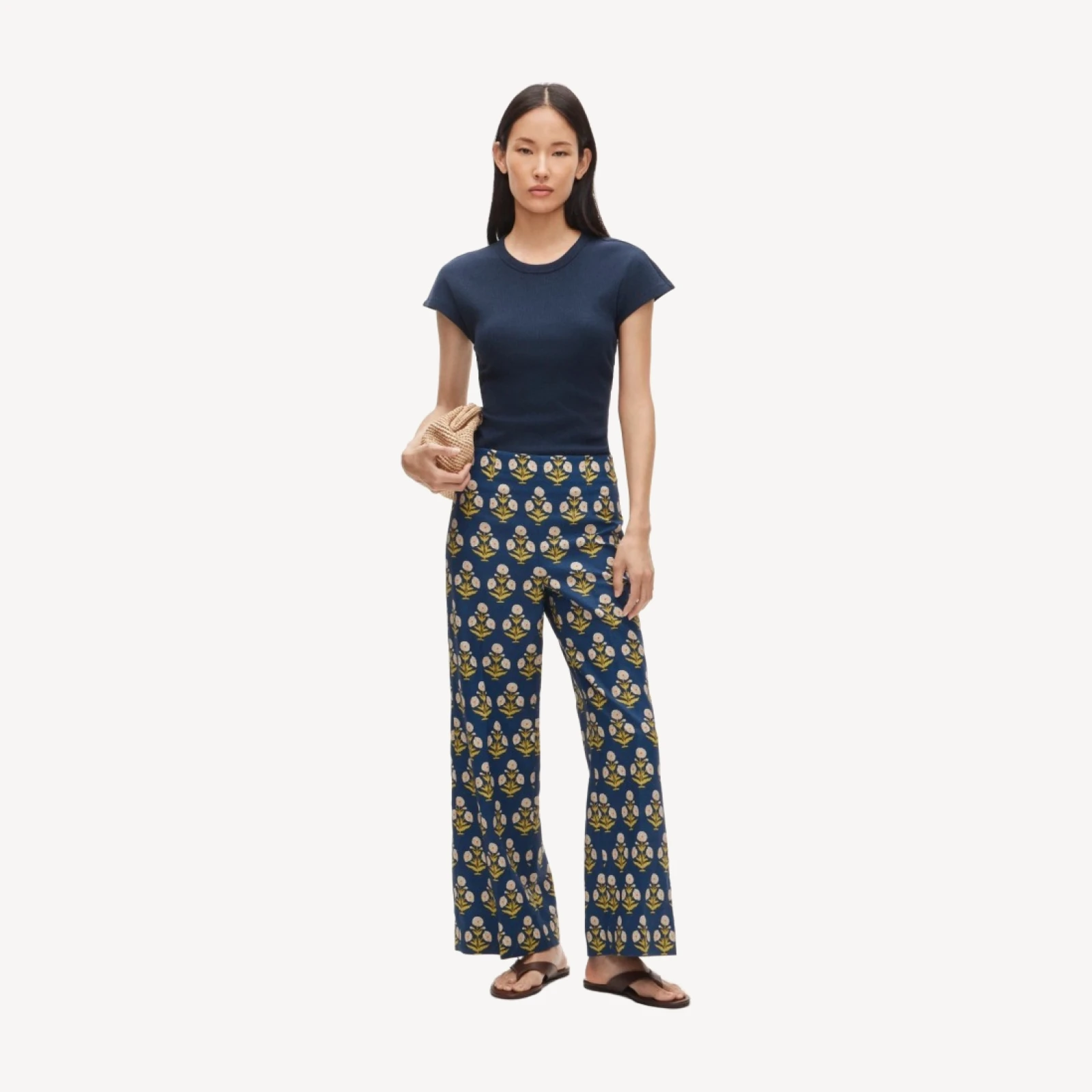 Rori pant in marigold block print