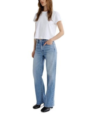 Agolde Harper Mid Rise Straight Jeans in Outlook