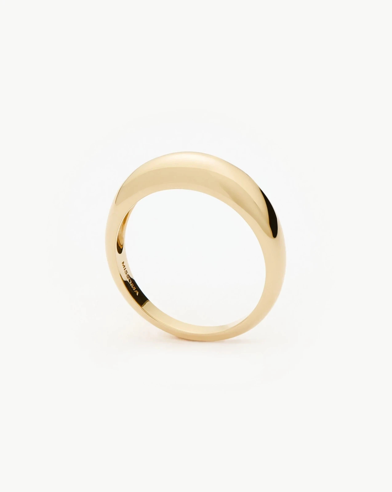 Solid Gold Classic Dome Ring | 9ct Solid Yellow Gold