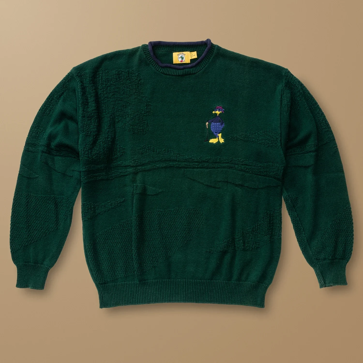 Duck Head Golf Intarsia Rollneck Sweater L - Duck Head Vintage