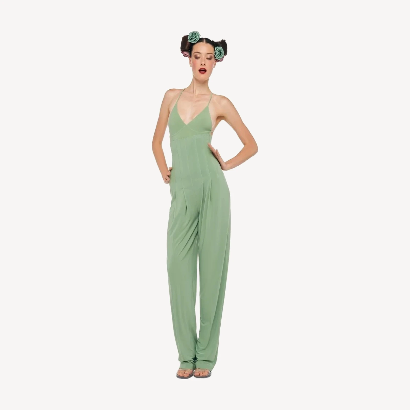 HIGH WAIST TAILORED PLEAT PANT