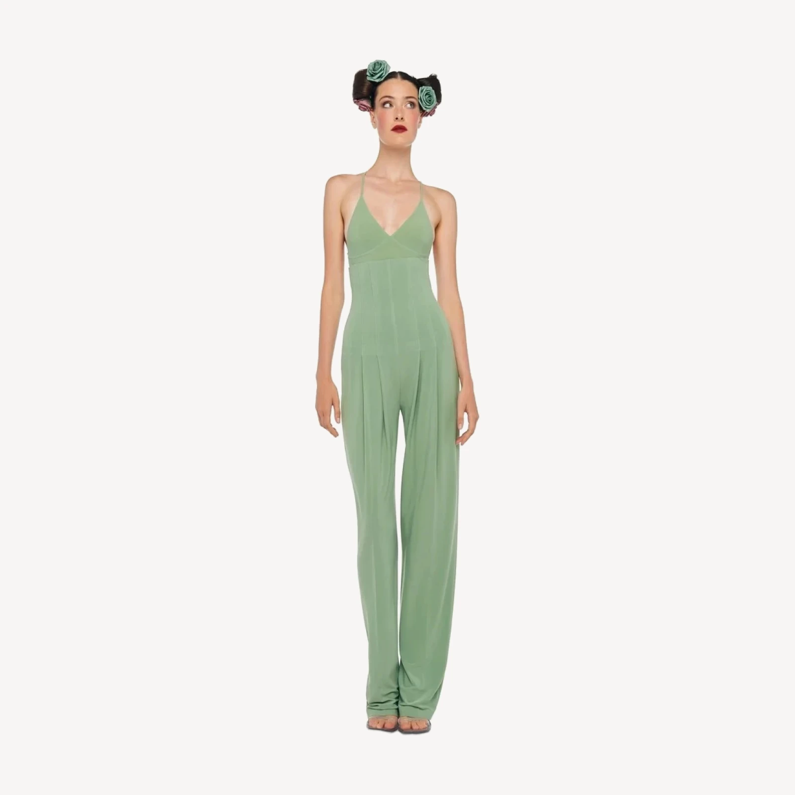 HIGH WAIST TAILORED PLEAT PANT