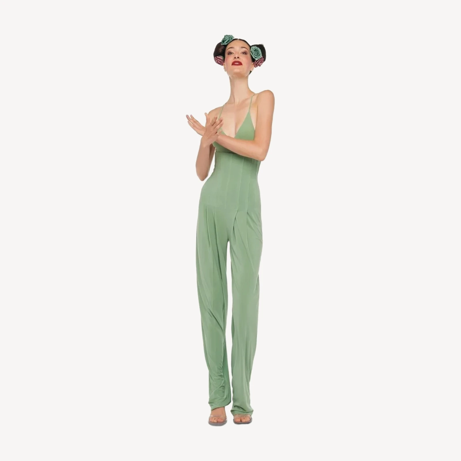 HIGH WAIST TAILORED PLEAT PANT
