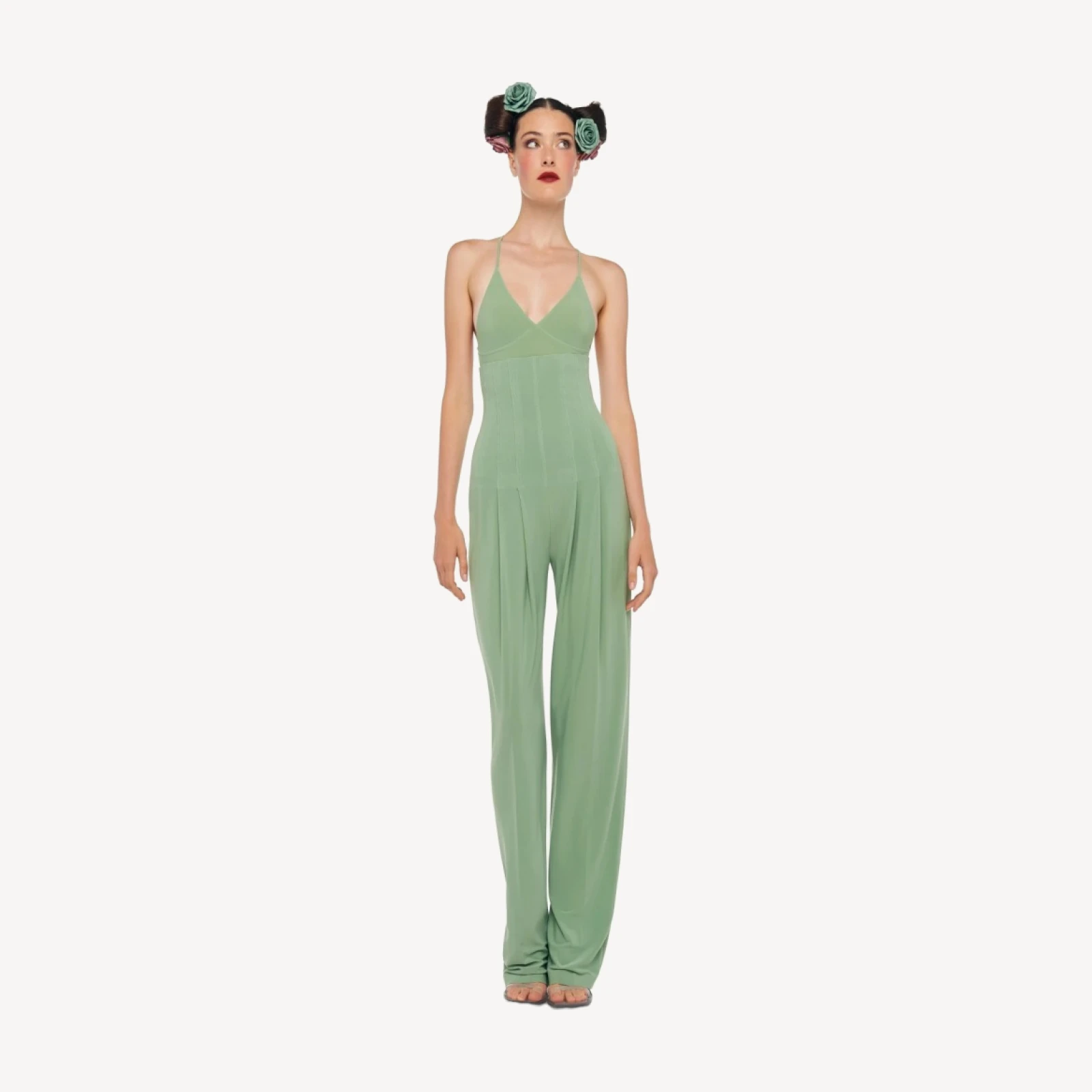 HIGH WAIST TAILORED PLEAT PANT