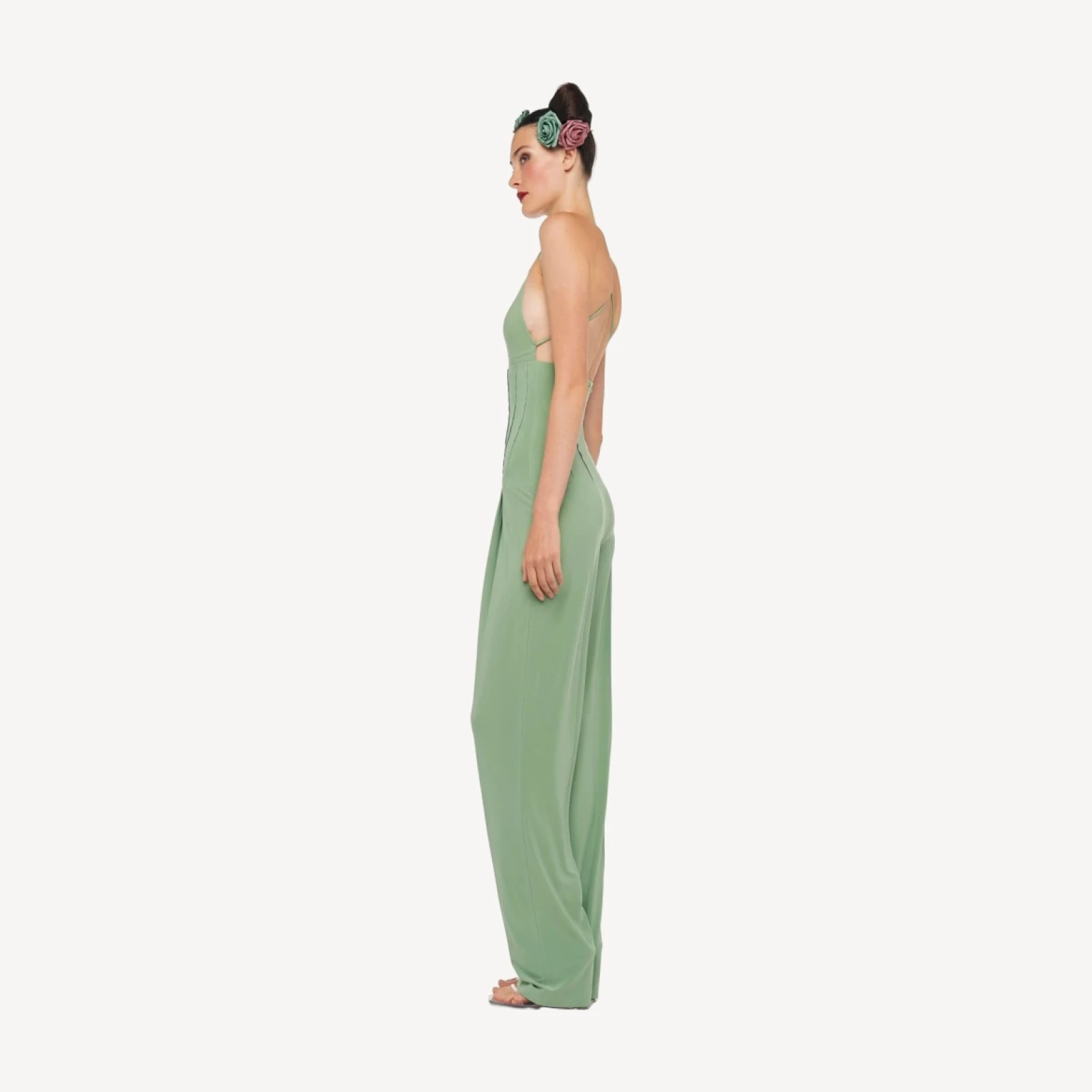 HIGH WAIST TAILORED PLEAT PANT