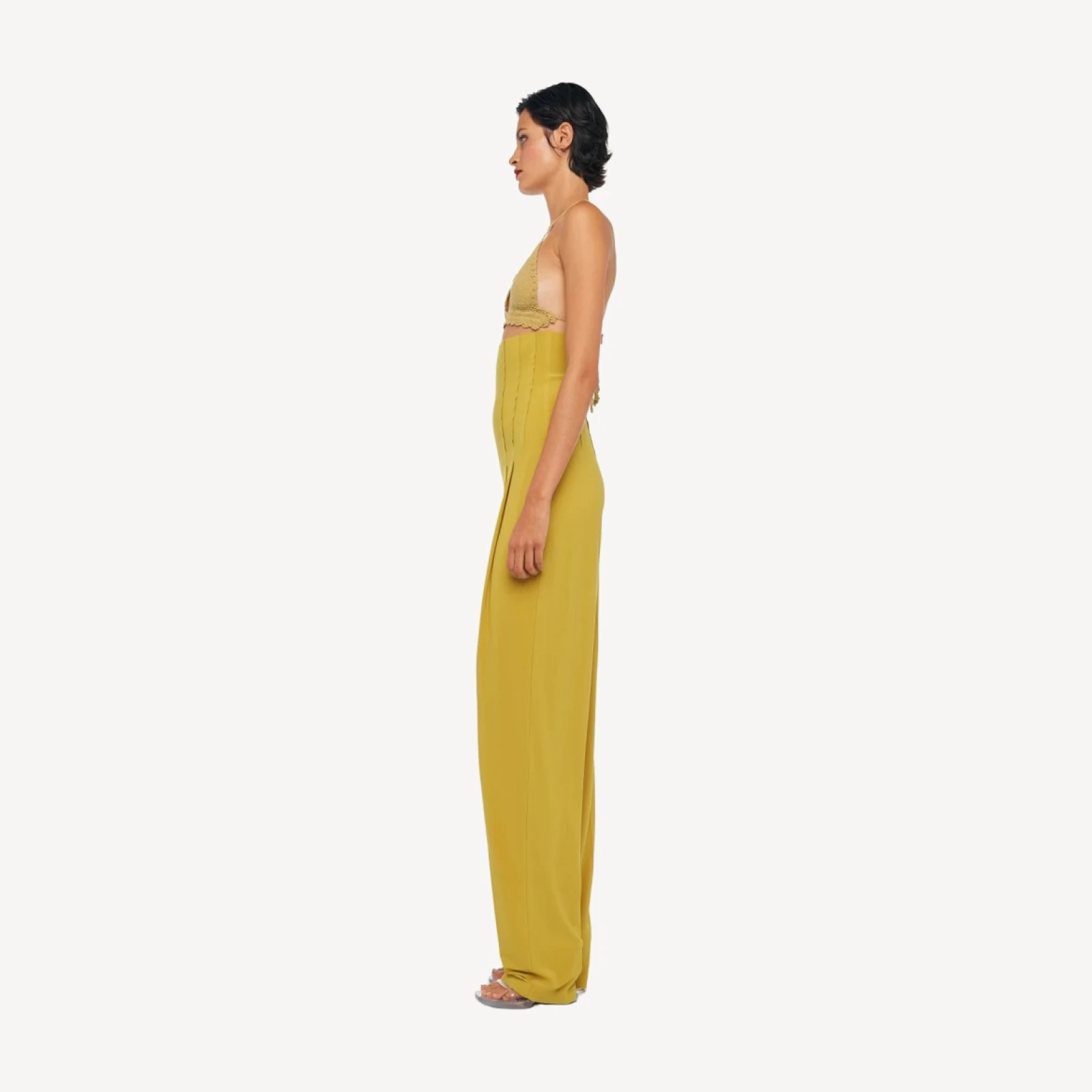 HIGH WAIST TAILORED PLEAT PANT