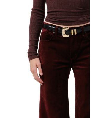 Citizens of Humanity Kimberly Velvet 70's High Rise Flared Jeans in Chambord