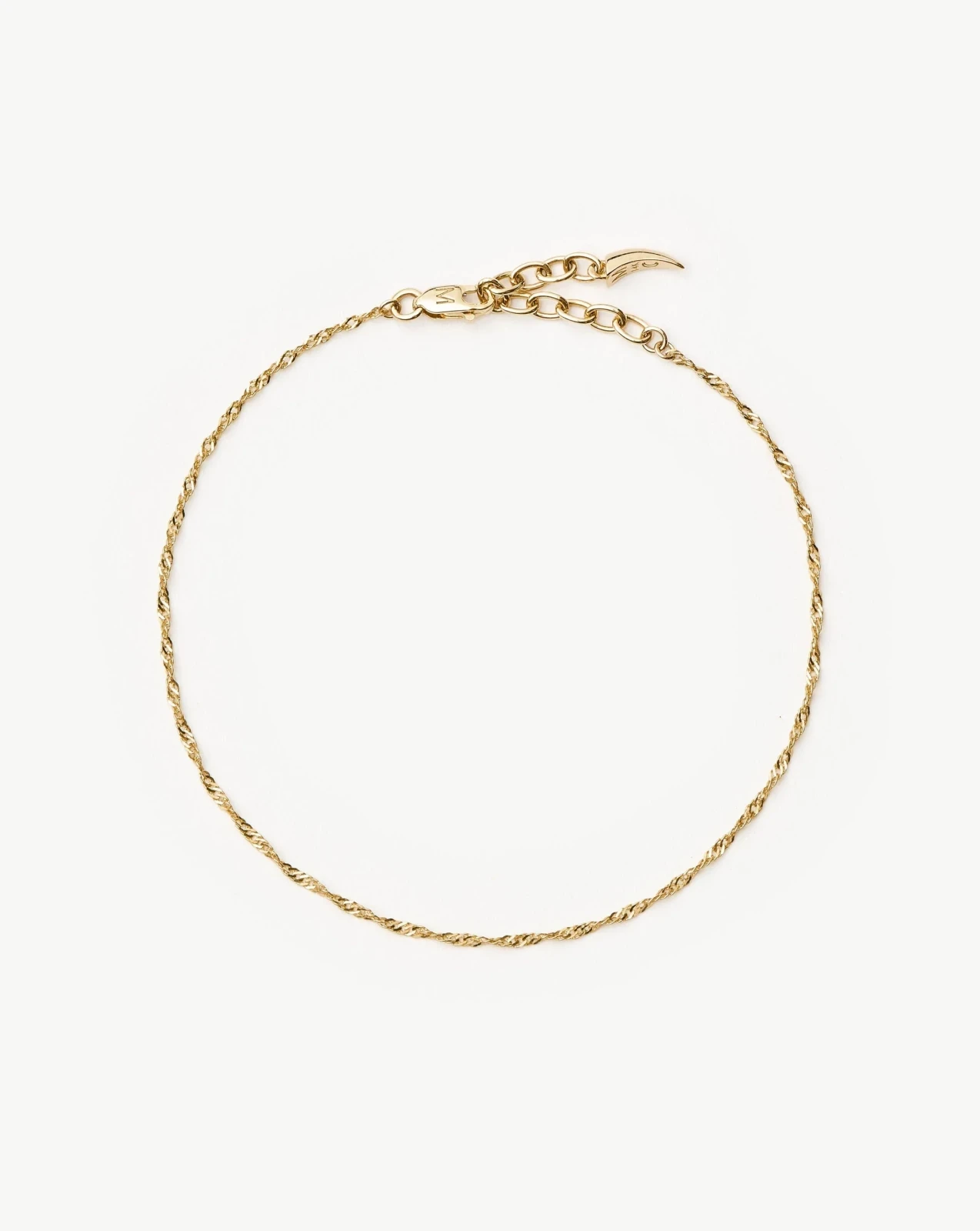 Solid Gold Twisted Chain Bracelet | 14ct Solid Gold