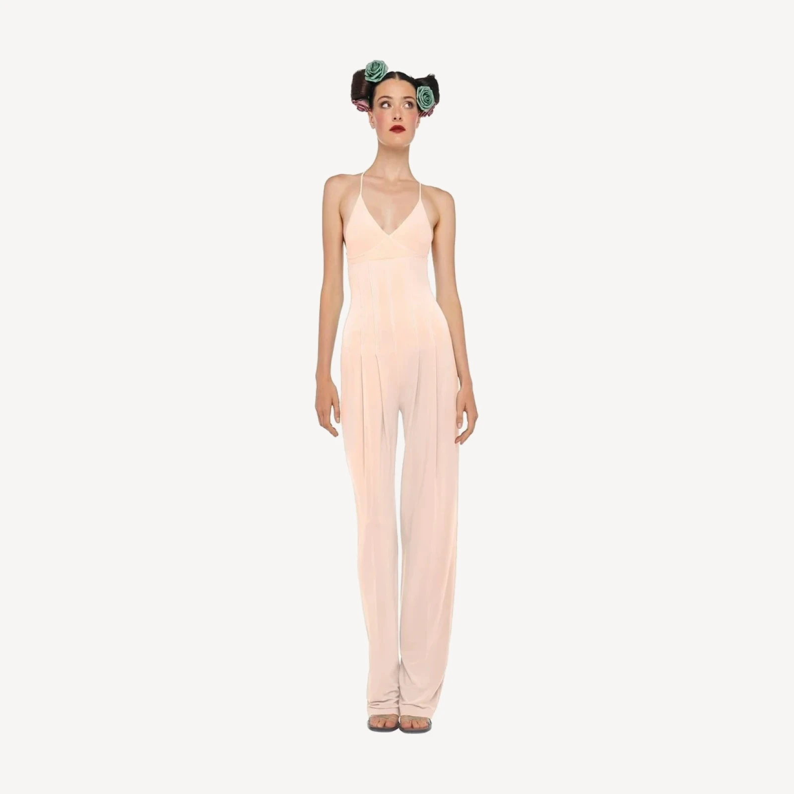 HIGH WAIST TAILORED PLEAT PANT