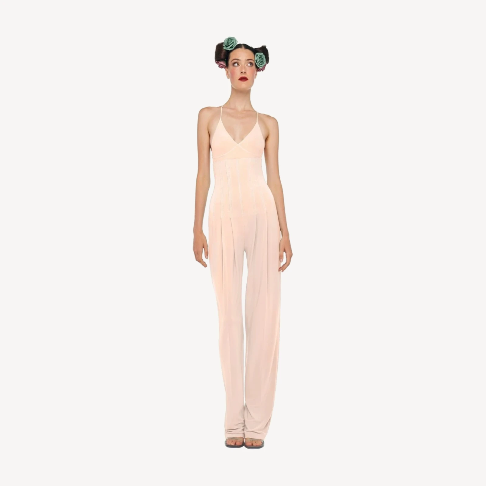 HIGH WAIST TAILORED PLEAT PANT