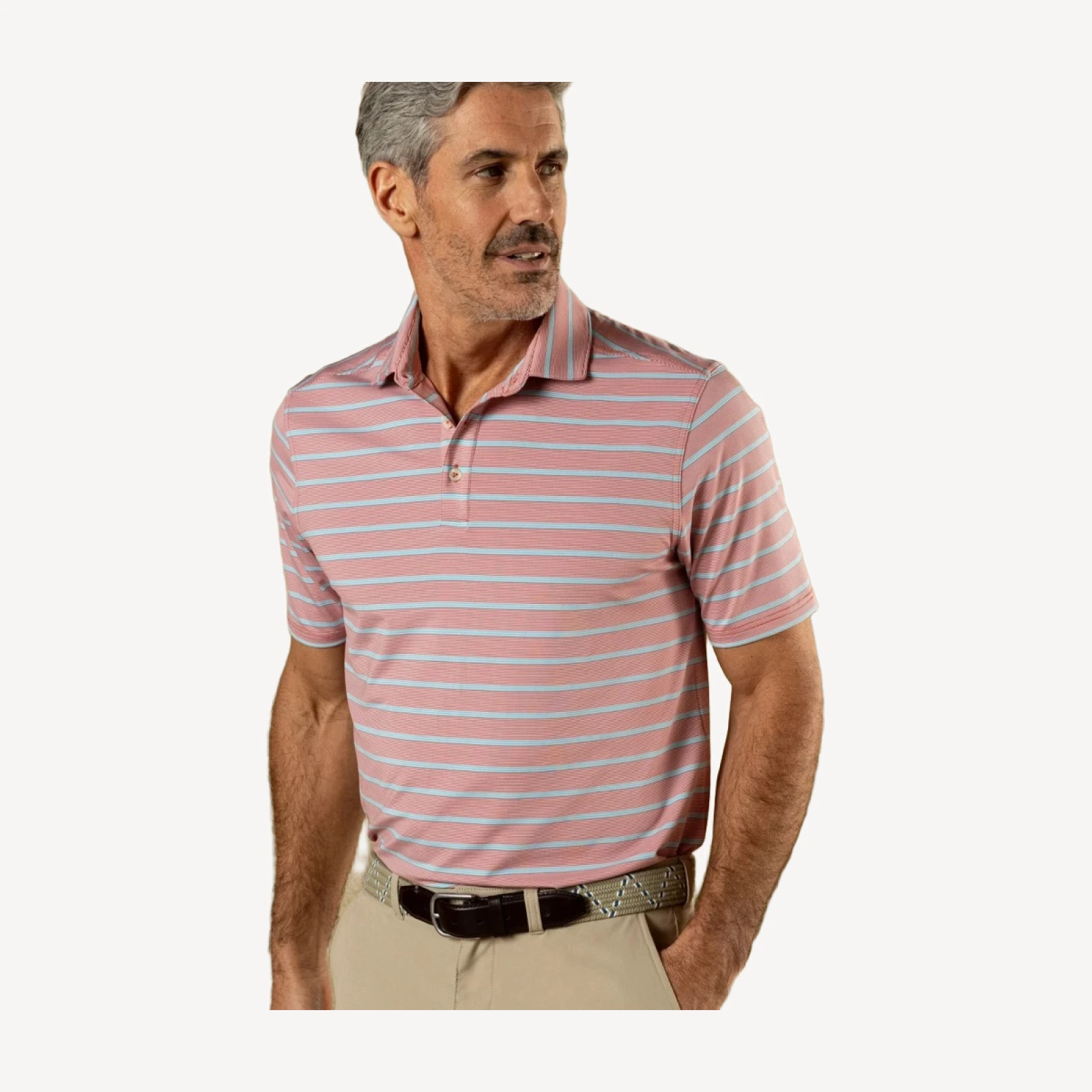 Long Drive Polo - Eldred Stripe