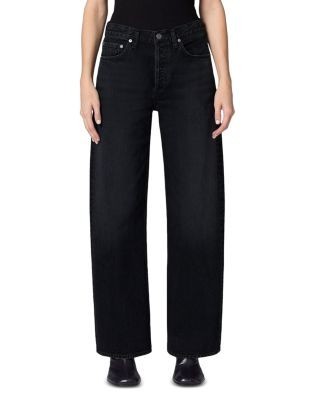 Agolde Arc Mid Rise Wide Leg Jeans in Phase
