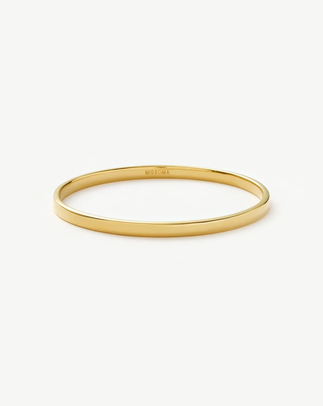 Classic Round Bangle | 18ct Gold Plated