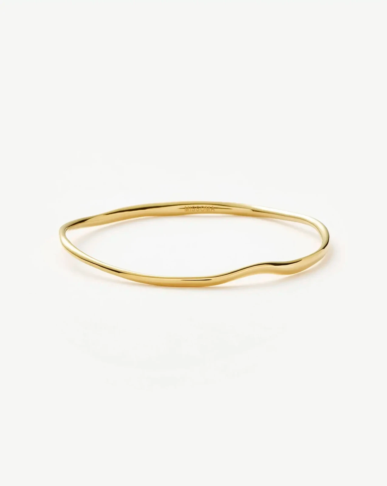 Molten Ripple Bangle | 18ct Gold Plated