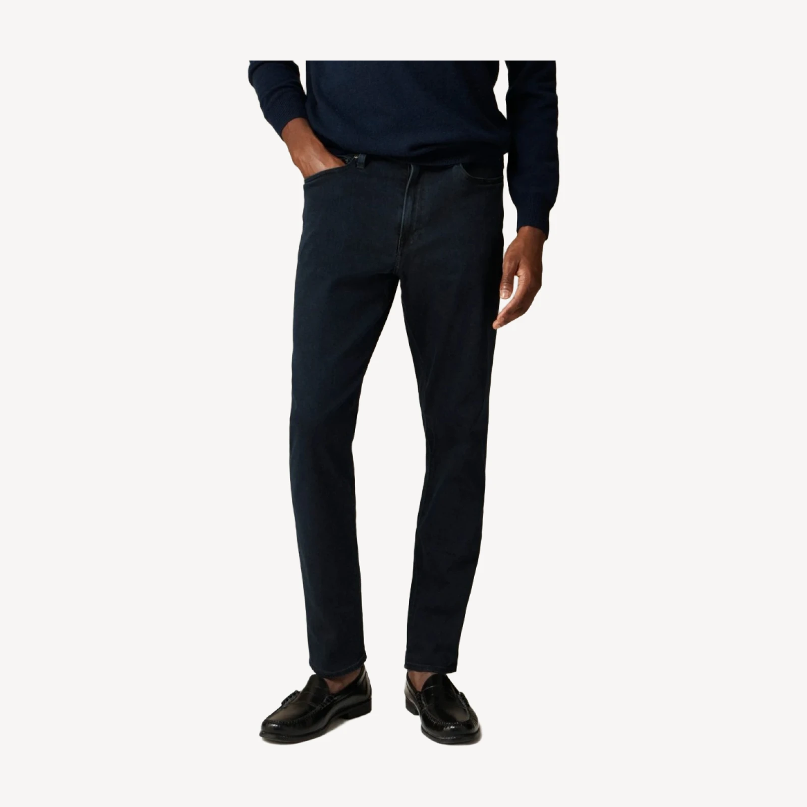 1040 Athletic Tapered-fit stretch jean in deep lake wash