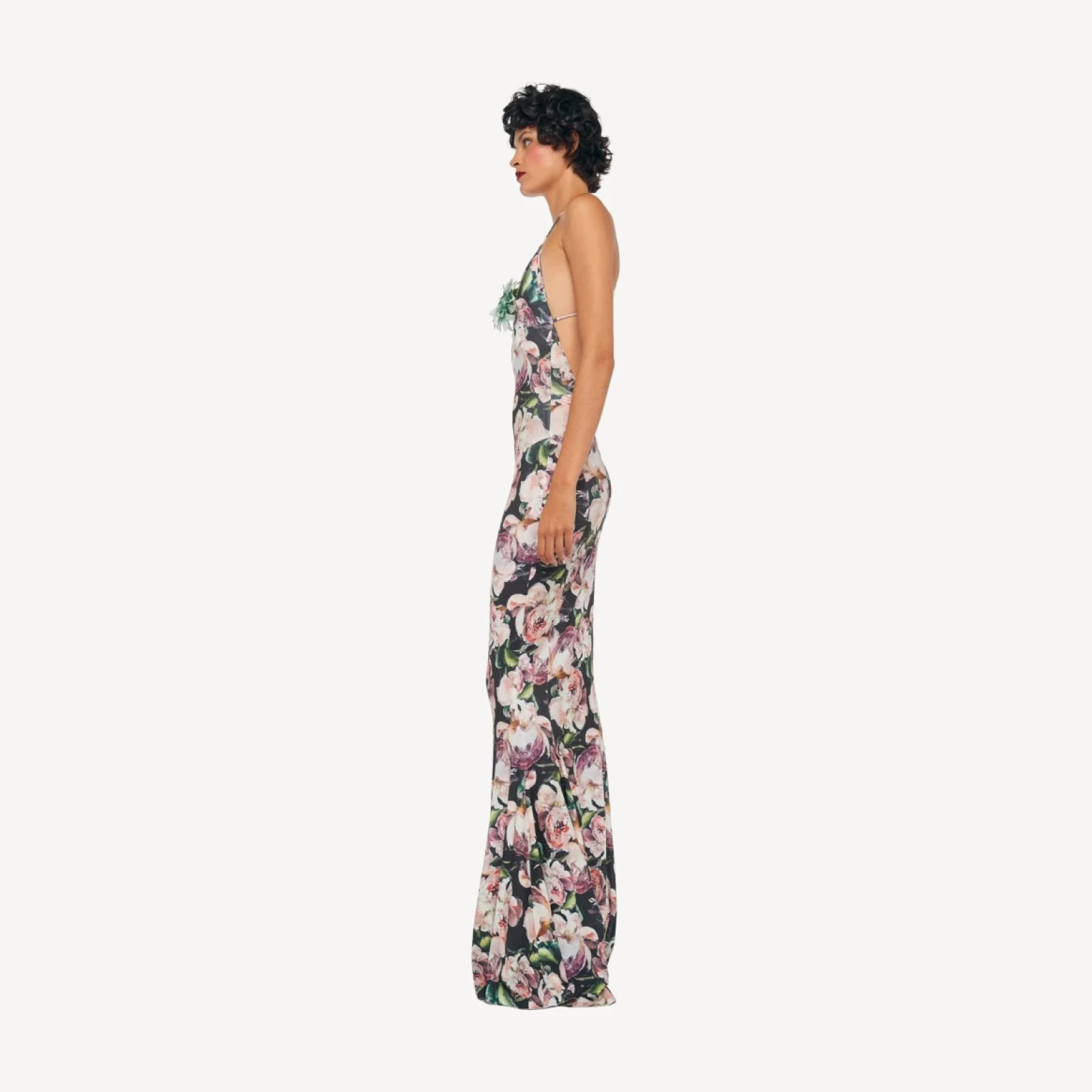 LOW BACK SLIP FISHTAIL GOWN
