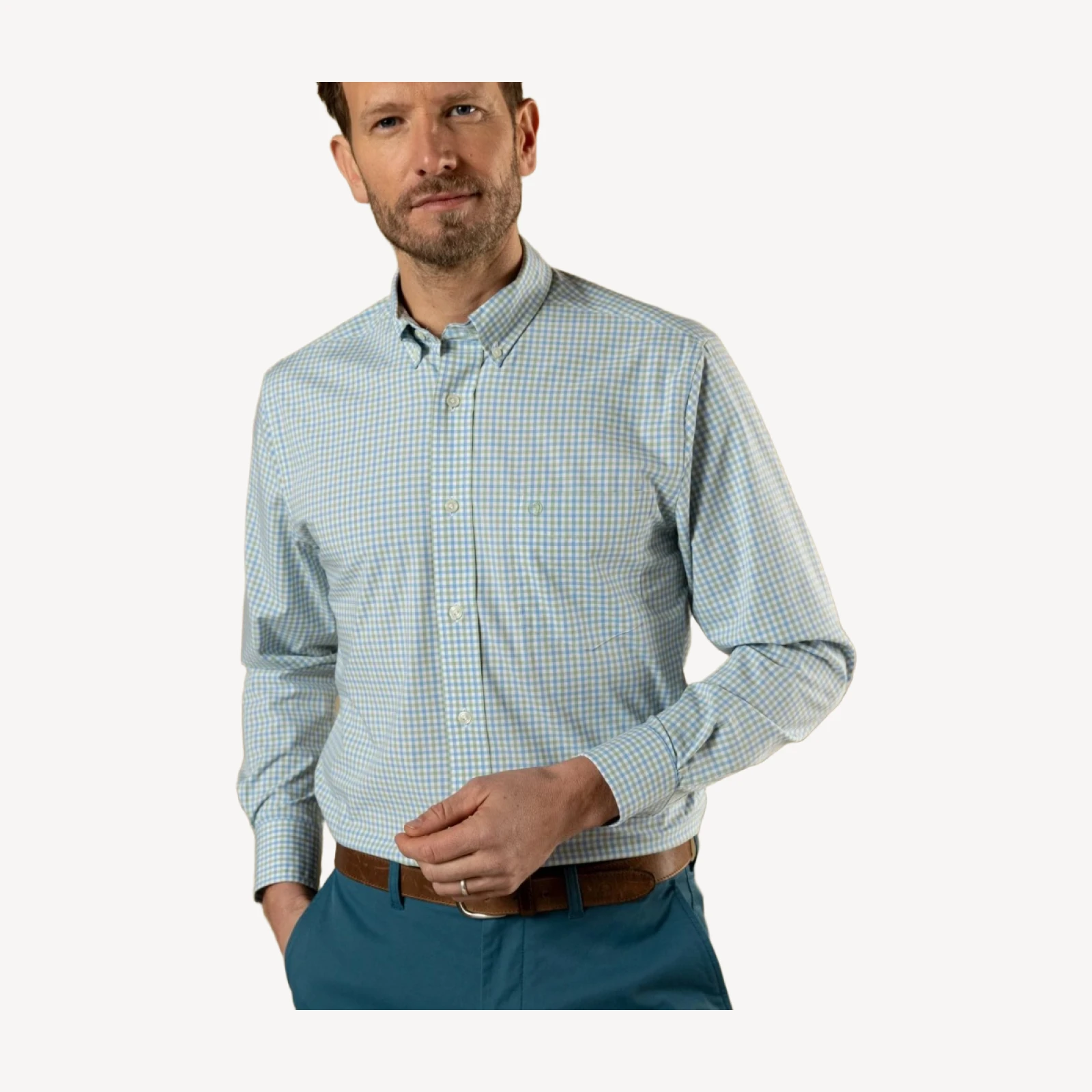 Performance Poplin Sport Shirt - Shaw Gingham