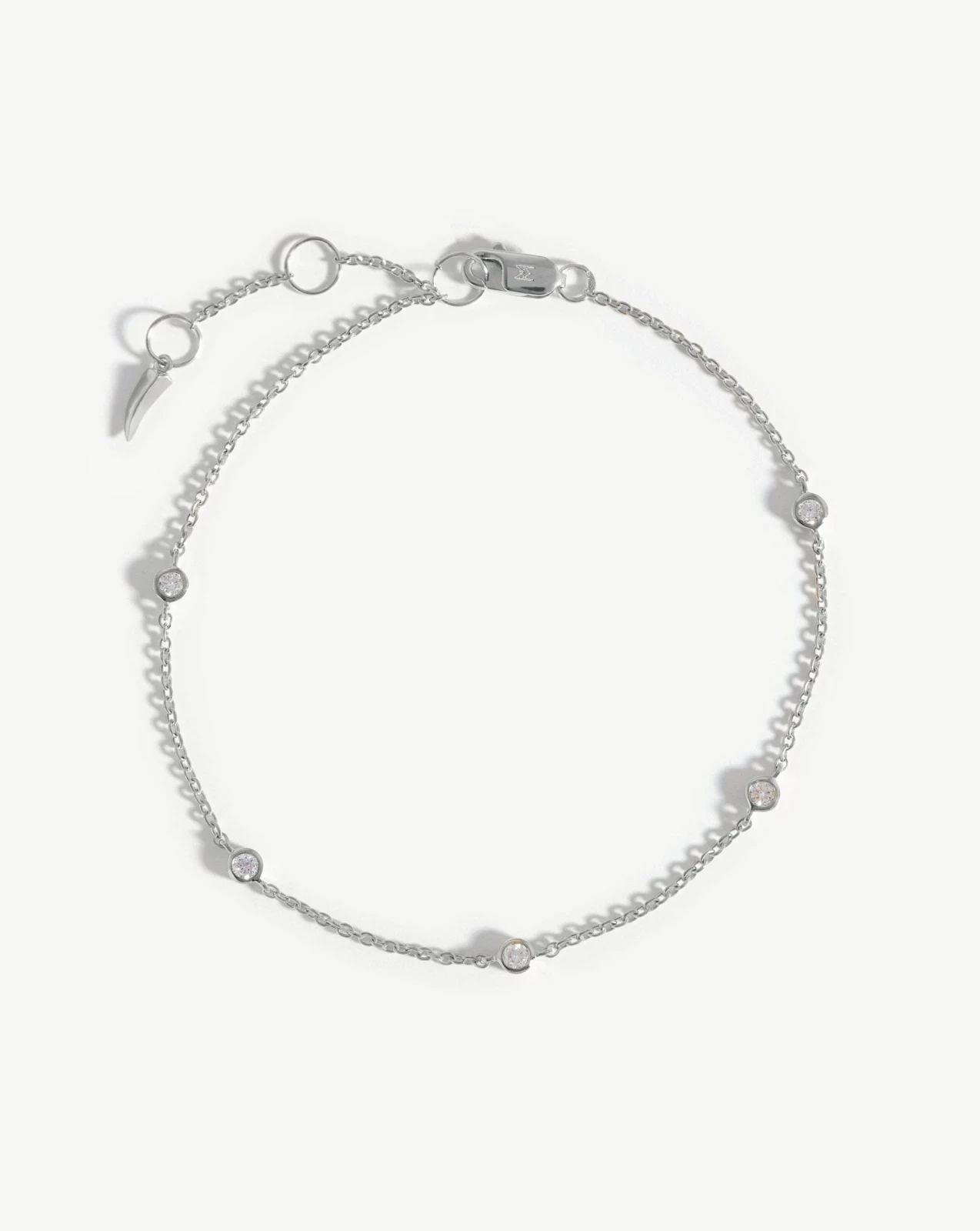 Solid Gold Floating Diamond Bracelet